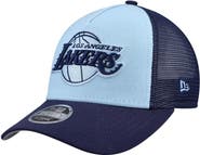 New Era Youth New Era Light Blue Los Angeles Lakers Colorpack 9FORTY A-Frame Trucker Adjustable Hat