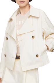 Burberry Cropped Lightweight Ladybrook Trench Jacket