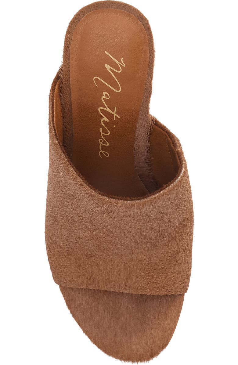 Matisse Dante Genuine Calf Hair Slide Sandal, Alternate, color, Brown