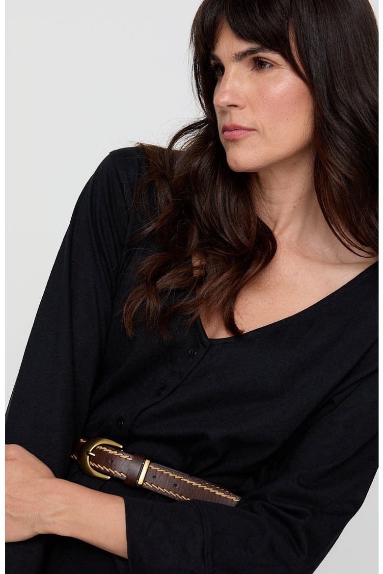 Organic Mai V-Neck Jumpsuit, Alternate, color, Black