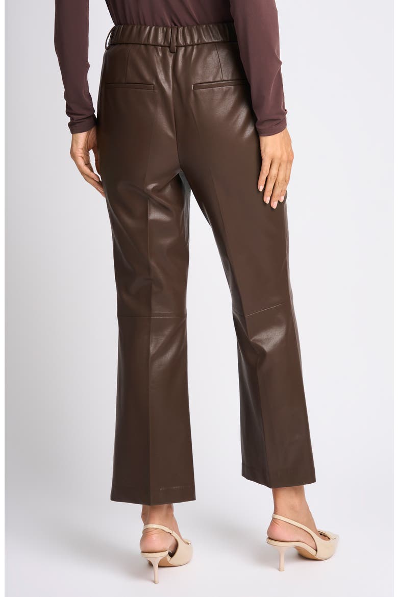 Faux Leather Tailored Ankle Straight Leg Pants, Alternate, color, DELICIOSO