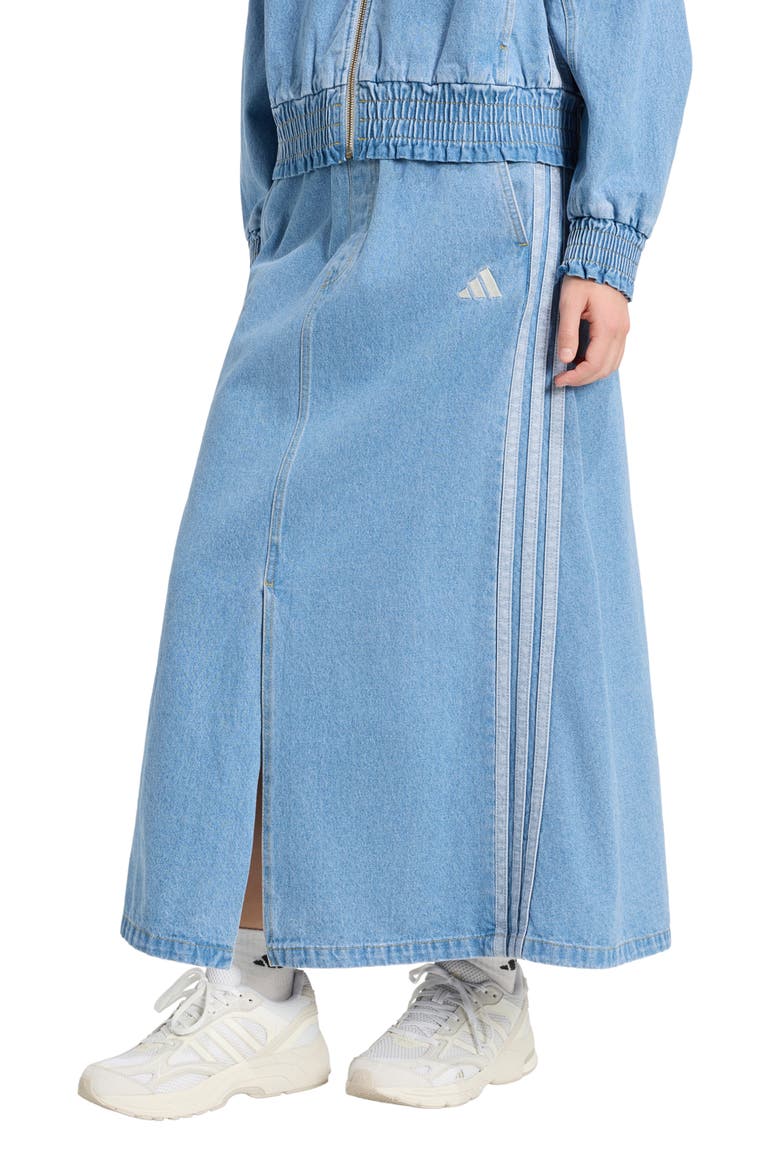 Denim Maxi Skirt, Main, color, CRYSTAL SKY