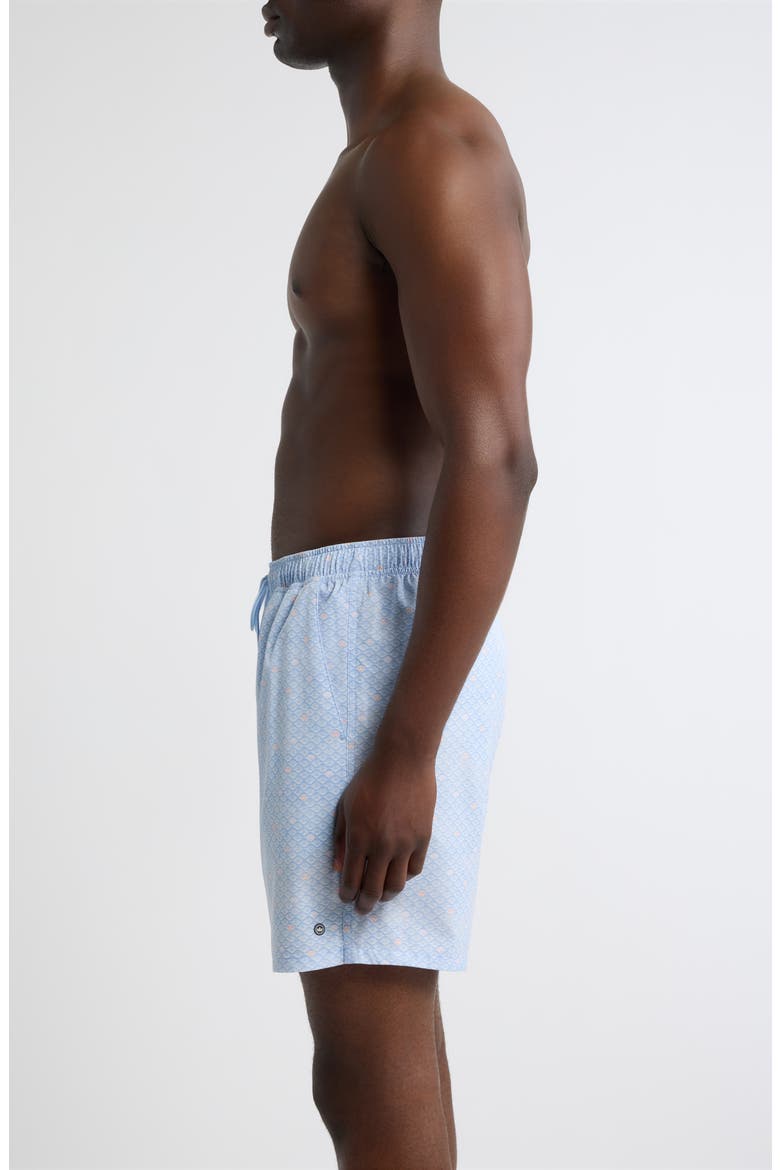 Shoreline Rays Swim Trunks, Alternate, color, COTTAGE BLUE