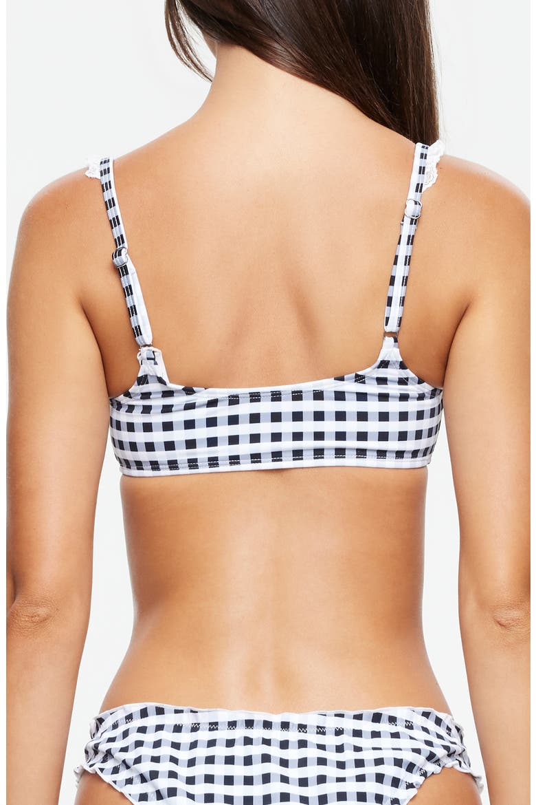 Tide Bikini Top, Alternate, color, NOIR CHECK