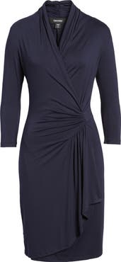 Karen Kane Cascade Faux Wrap Dress