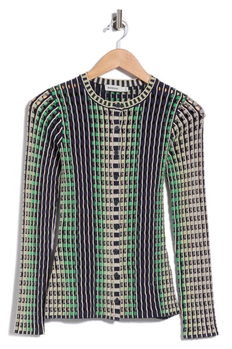 Mabel Cardigan, Main, color, MIDNIGHT MULTI
