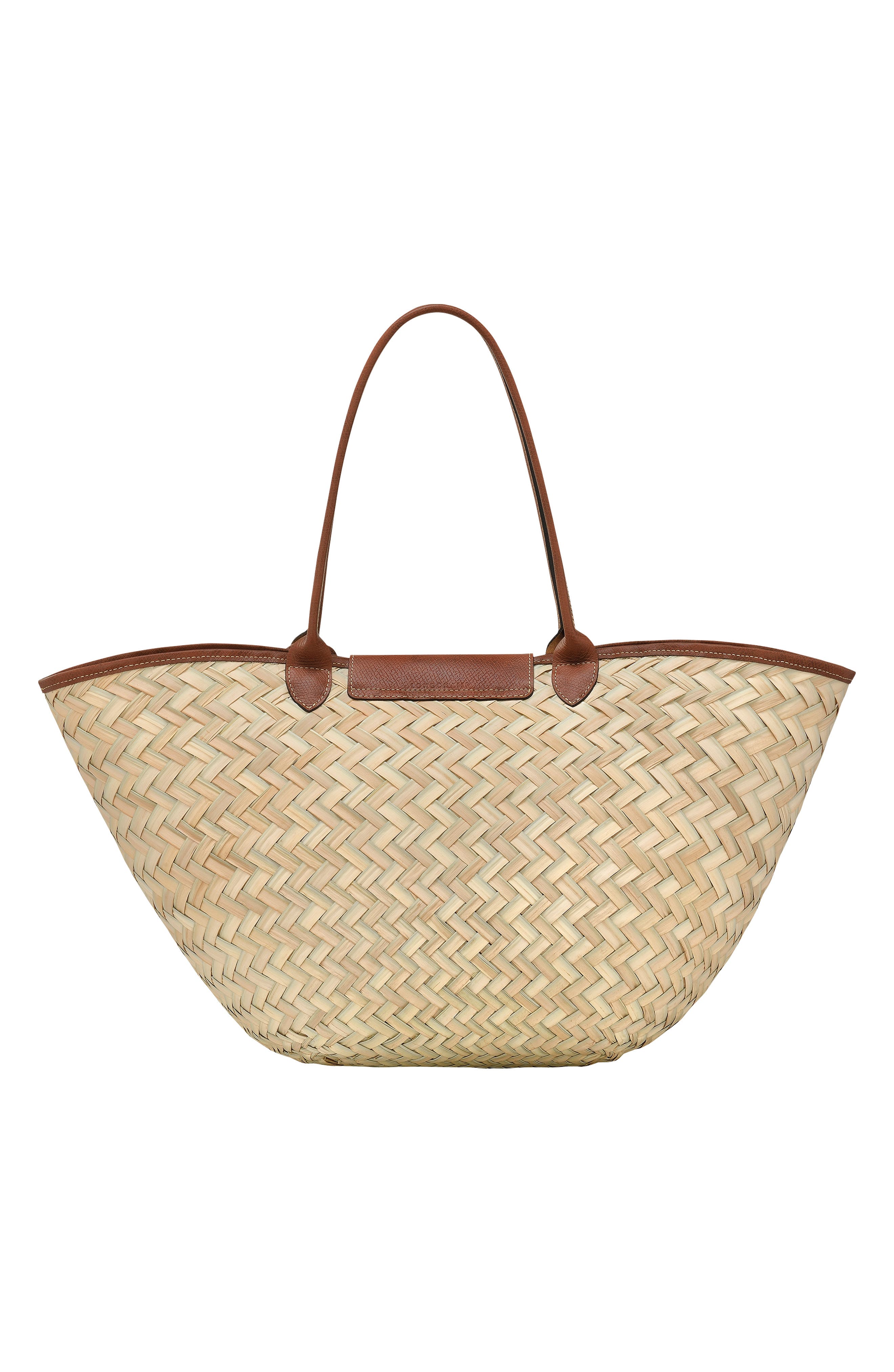 Longchamp Extra Large Le Pliage Panier Tresse Straw Tote, Alternate, color, 