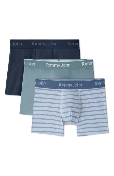 Assorted 3-Pack Second Skin 4-Inch Stretch Modal Boxer Briefs