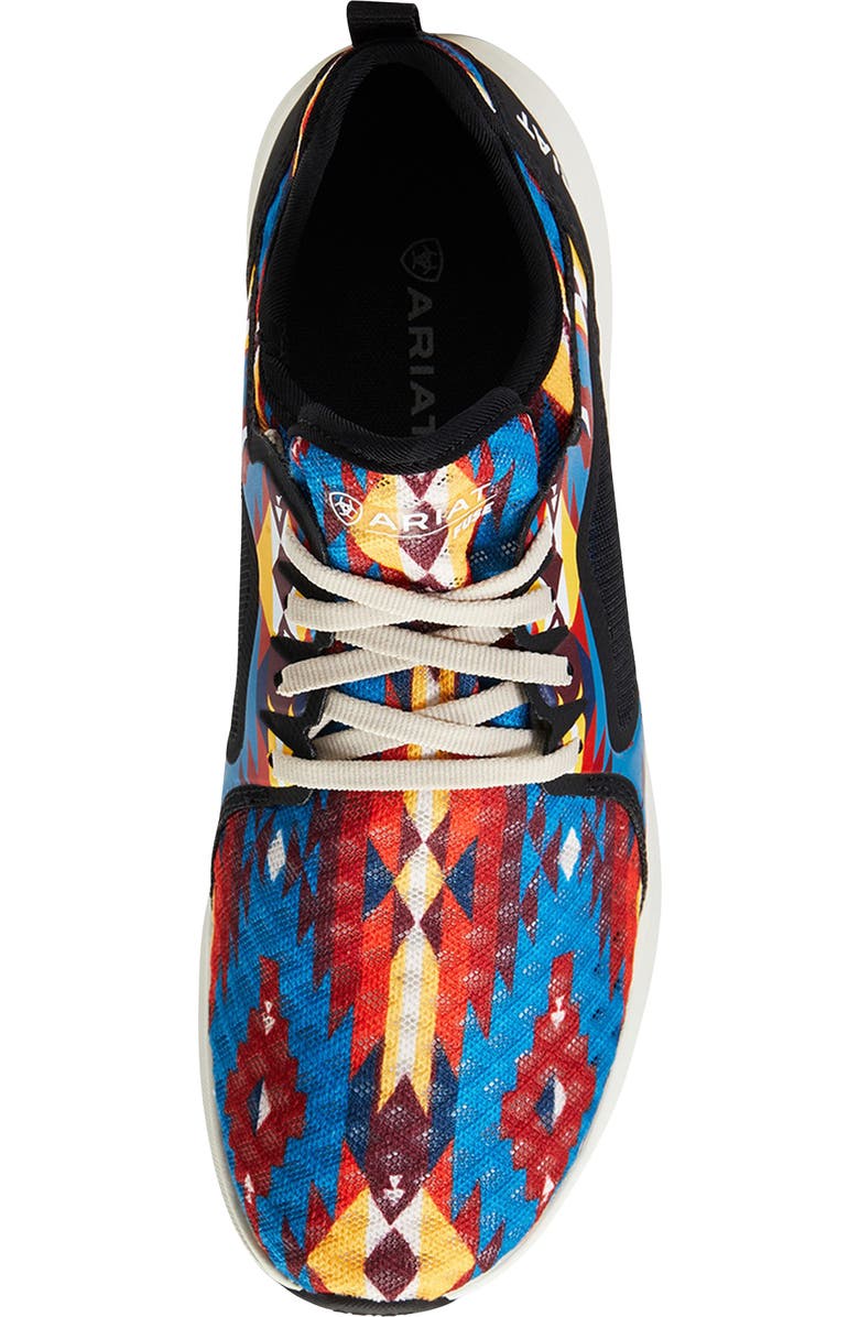 Ariat Fuse Low Top Sneaker, Alternate, color, Blue Geo Print