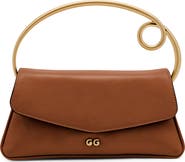 Cult Gaia Emily Leather Top Handle Bag