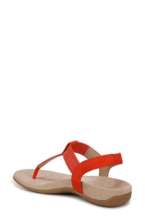 Vionic Brea T-strap Sandal In Red