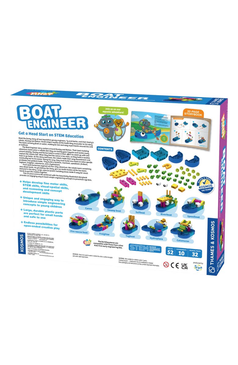Thames & Kosmos Kids' First Boat Engineering Kit, Alternate, color, Multicolored