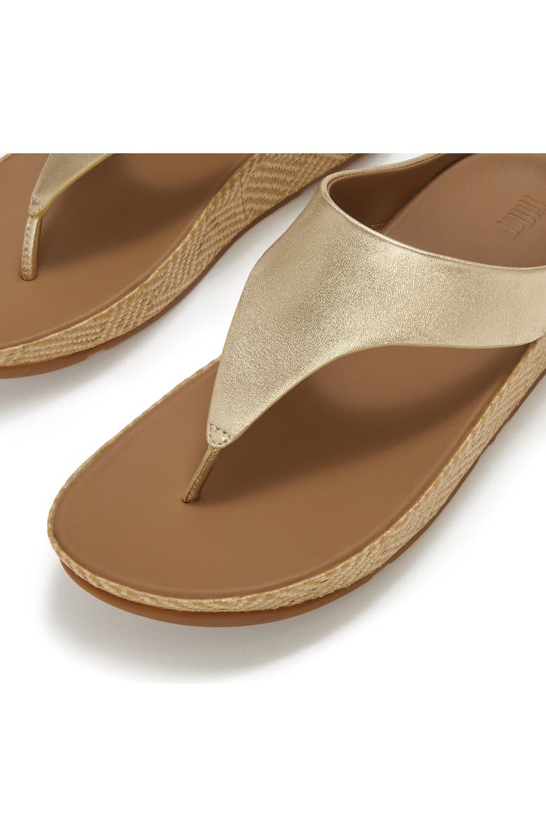 FitFlop Lulu Lux Graph-Weave Toe-Post, Alternate, color, Platino