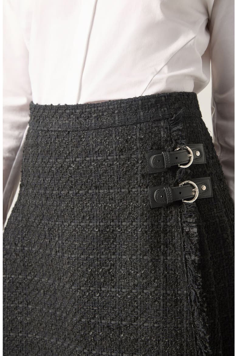 Pip Tweed Skirt, Alternate, color, BLACK