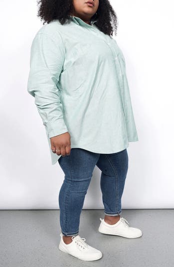The Essential Long Sleeve Oversized Wrap Button Up