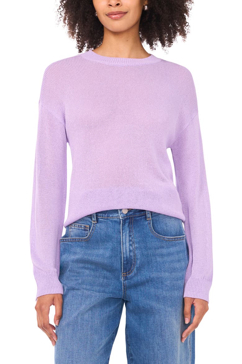 Crewneck Sweater, Main, color, MYSTIC PURPLE