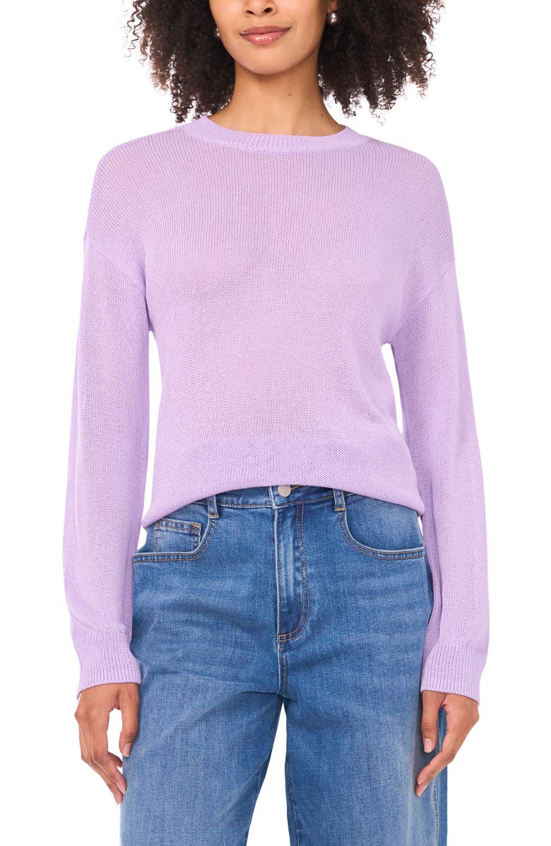 Vince Camuto Crewneck Sweater, Main, color, Mystic Purple