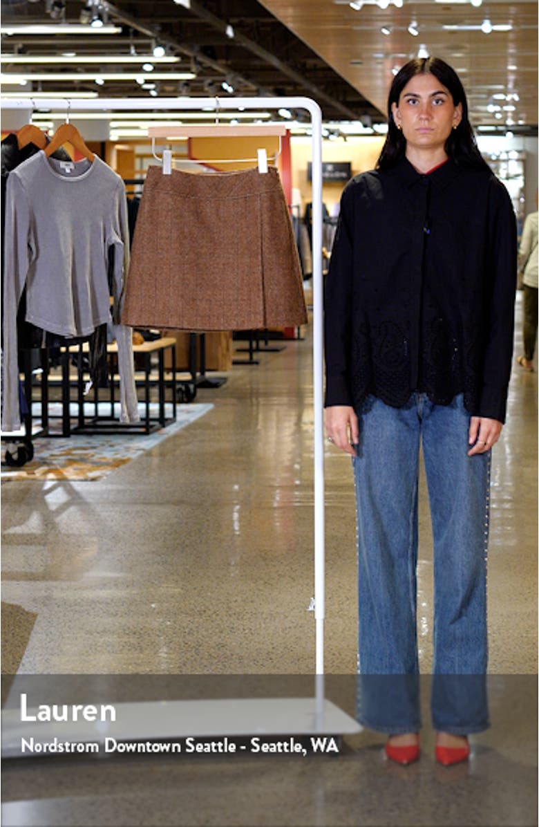 Herringbone Tweed Miniskirt, sales video thumbnail