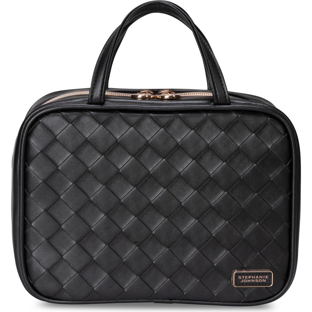 Stephanie Johnson Paros Coconut ml Traveler Cosmetics Case In Black