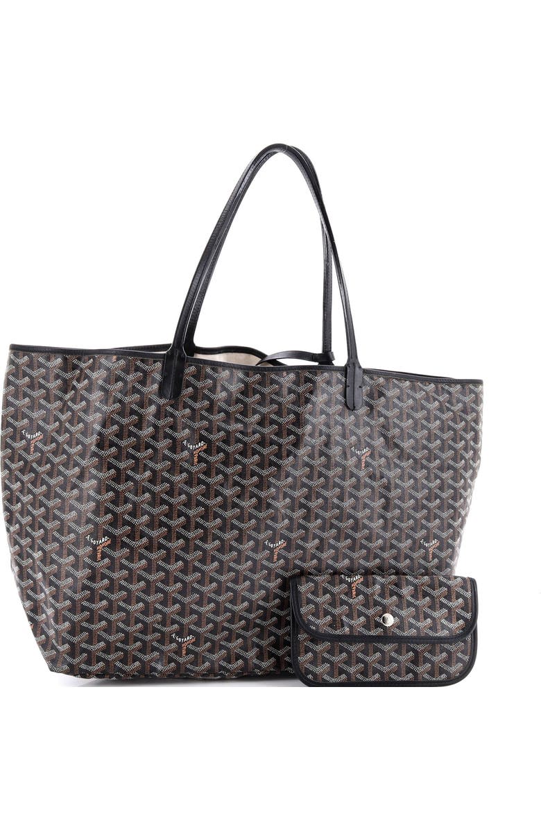 Pre-Owned Goyard Saint Louis Tote Claire Voie Coated Canvas GM, Alternate, color, Black