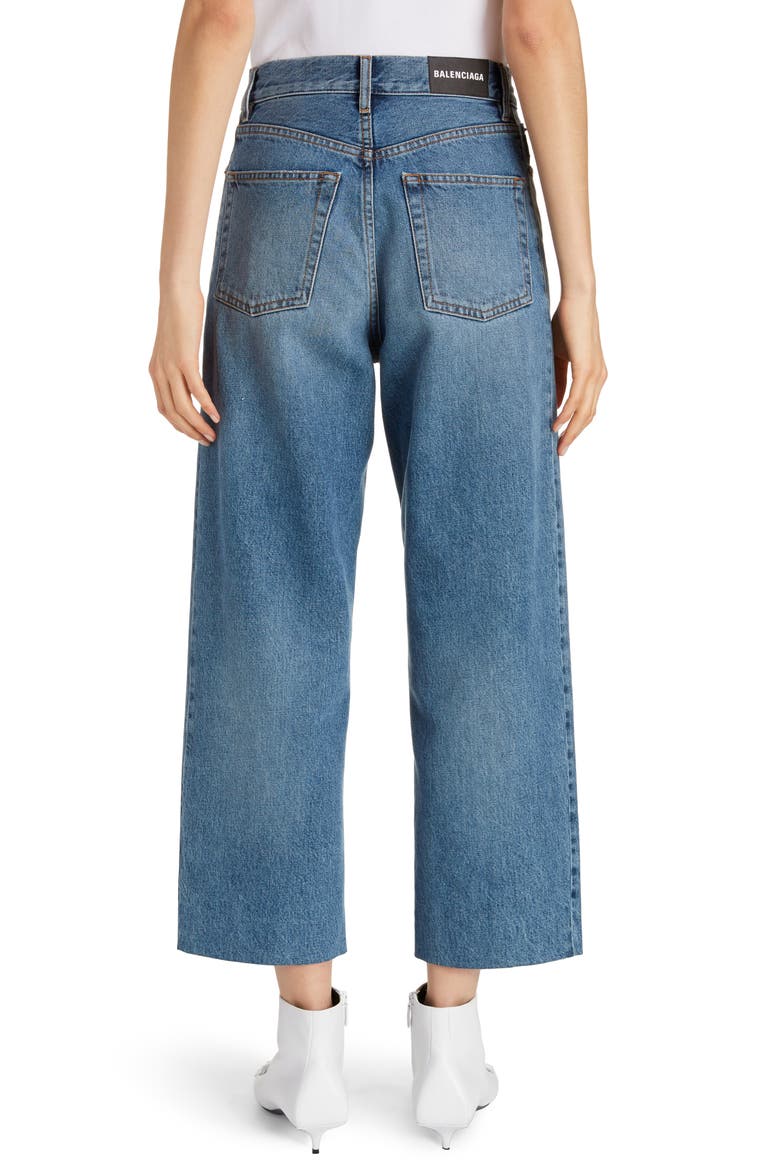 Wide Leg Crop Jeans, Alternate, color, LIGHT VINT INDIGO