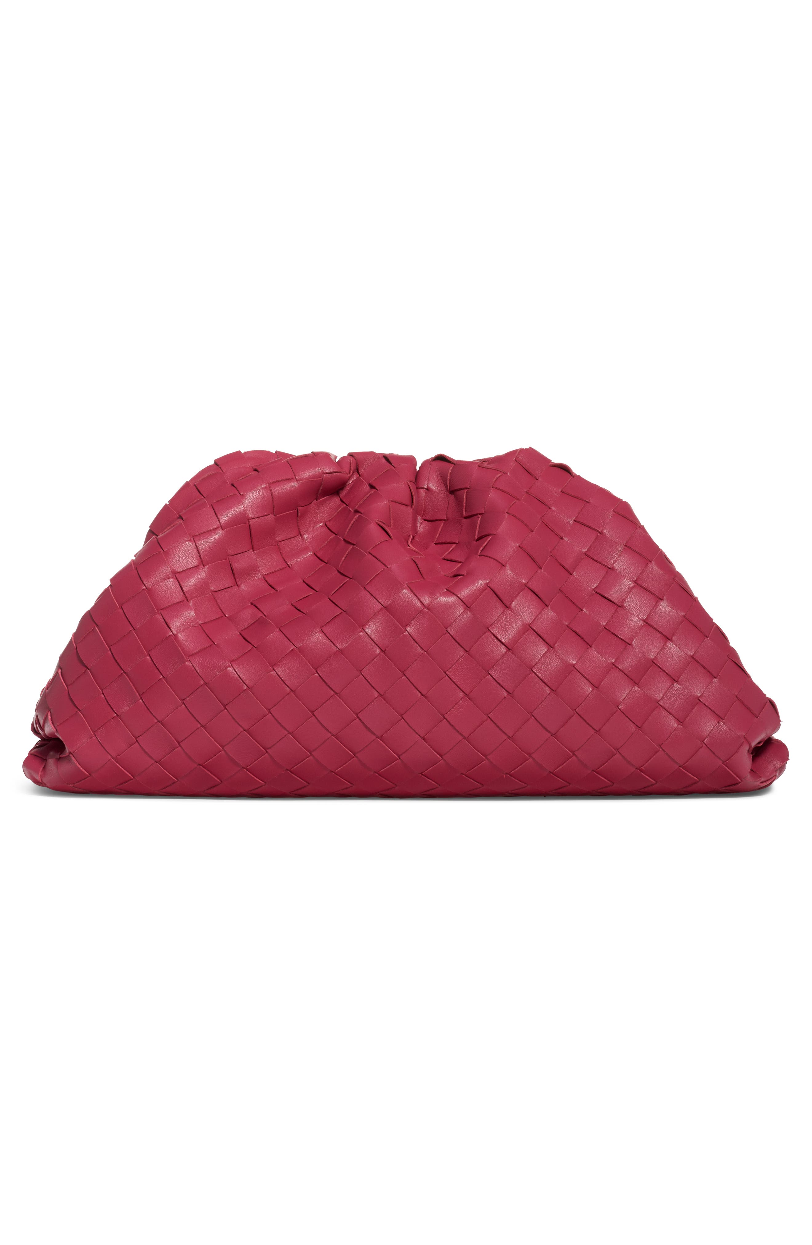 Bottega Veneta Intreciato Pouch Leather Clutch, Alternate, color, 