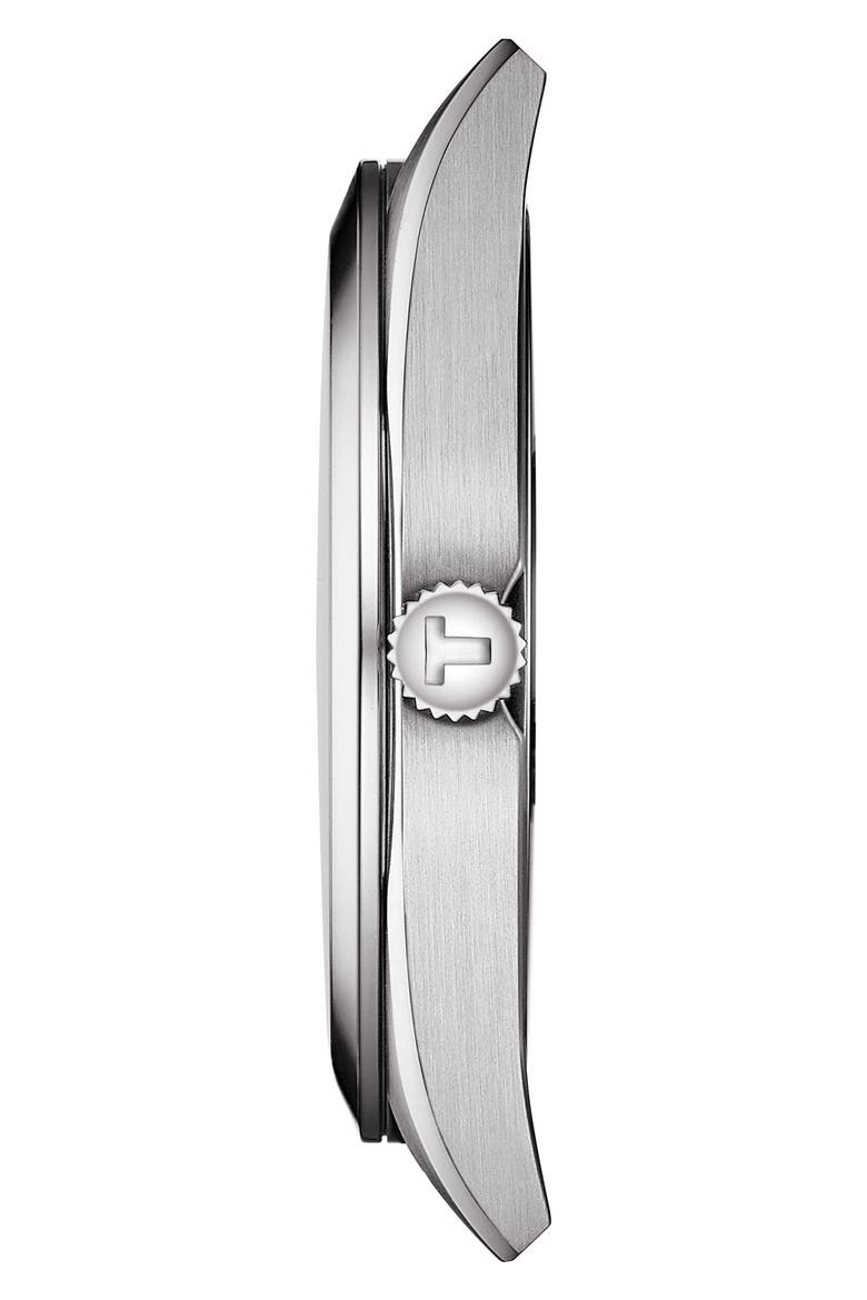 T-Classic Gentleman Bracelet Watch, 40mm, Alternate, color, GREY/ BLACK/ SILVER