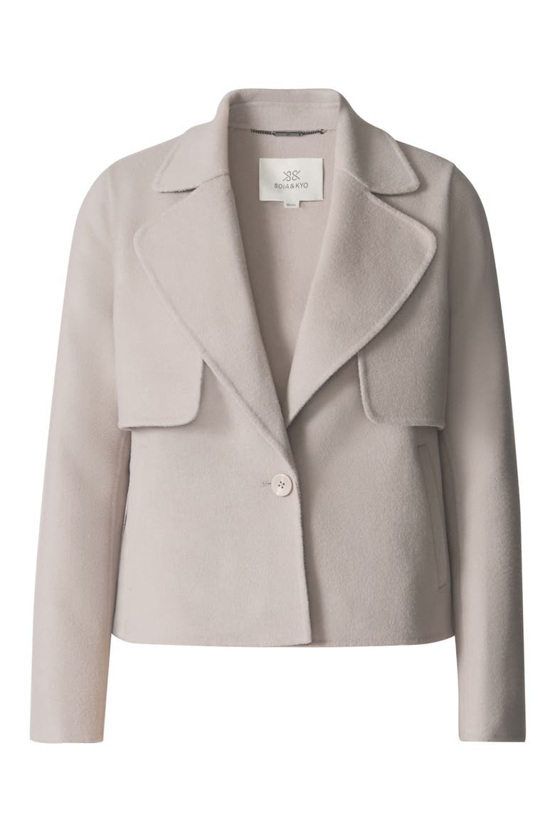 Selah Wool Blend Coat, Alternate, color, LIGHT OAK