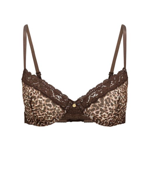 Adore Me Akari Unlined Demi Bra In Brown