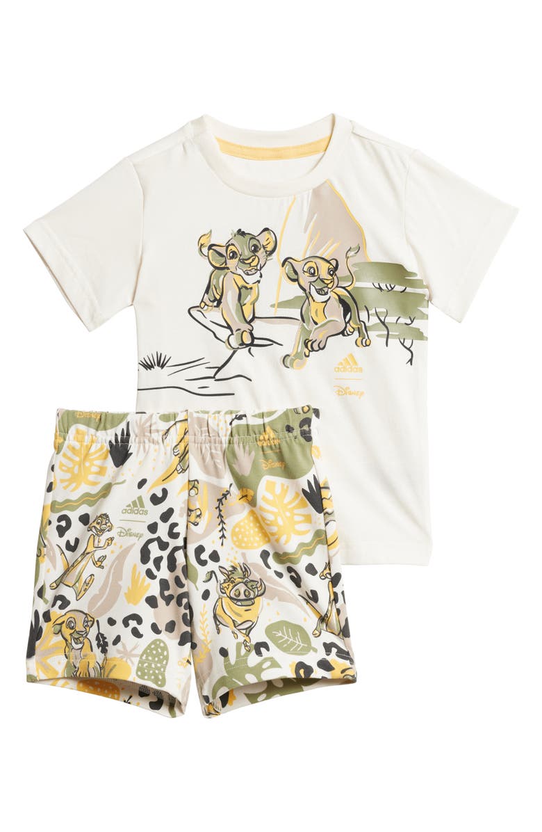 adidas x Disney Lion King Graphic T-Shirt & Shorts Set, Main, color, 