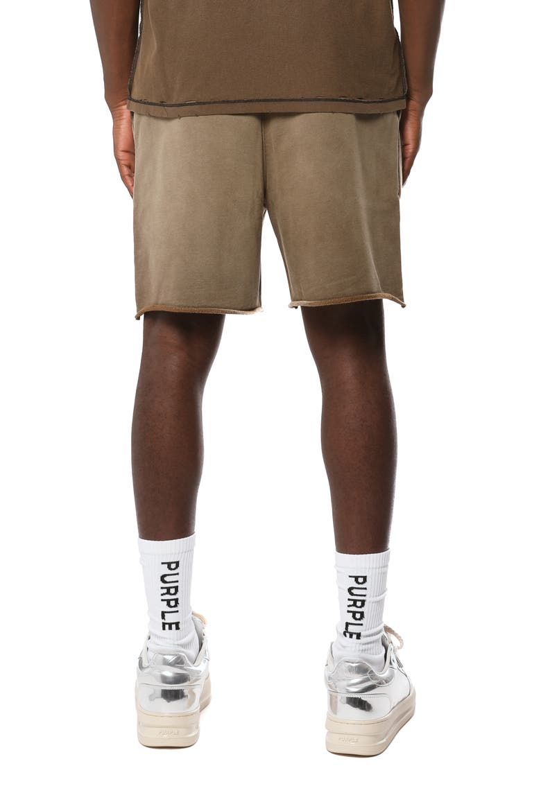 Midweight Fleece Sweat Shorts, Alternate, color, BLACK/BROWN