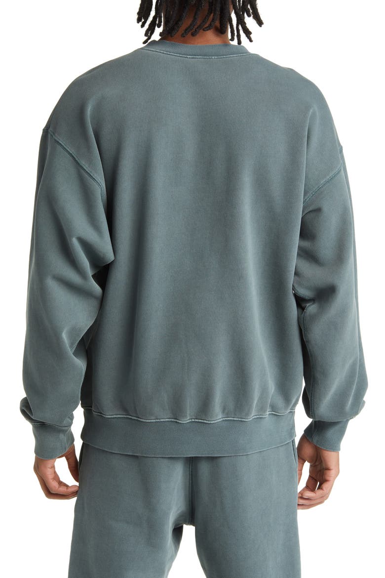 Core Oversize Crewneck Sweatshirt, Alternate, color, VINTAGE SLATE