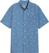 Kahala Surfs Up Short Sleeve Button-Down Shirt