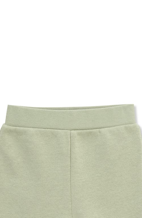 Habitual Kids Ruffle Trim Hoodie & Sweatpants Set In Green