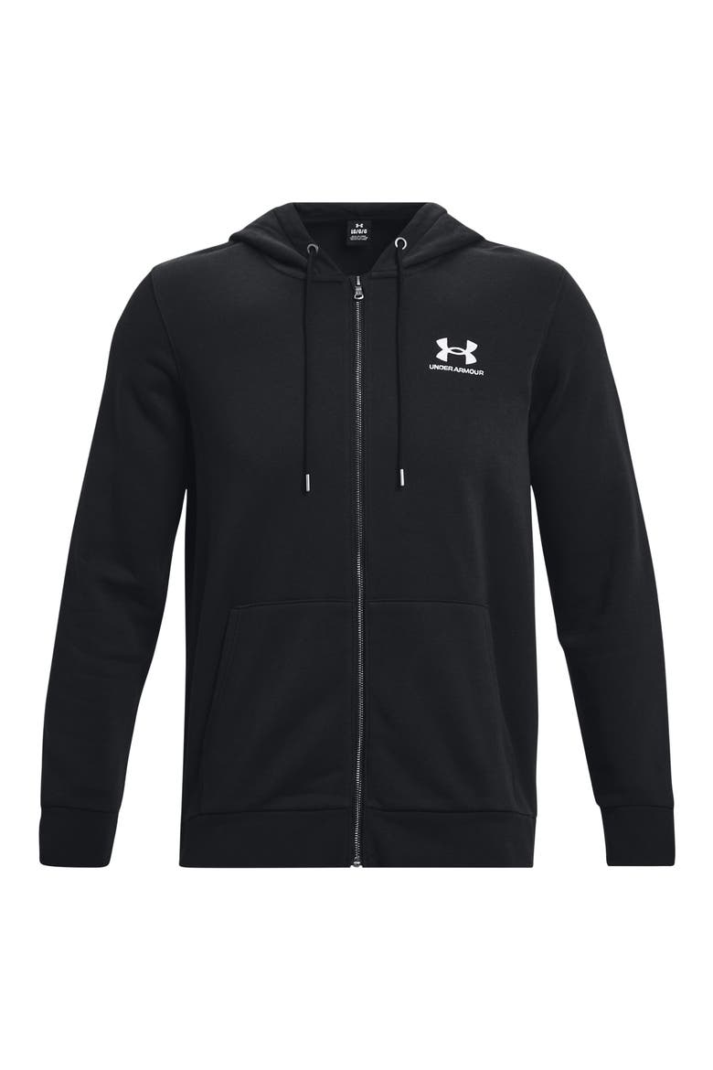 Icon Fleece Zip Hoodie, Alternate, color, BLACK