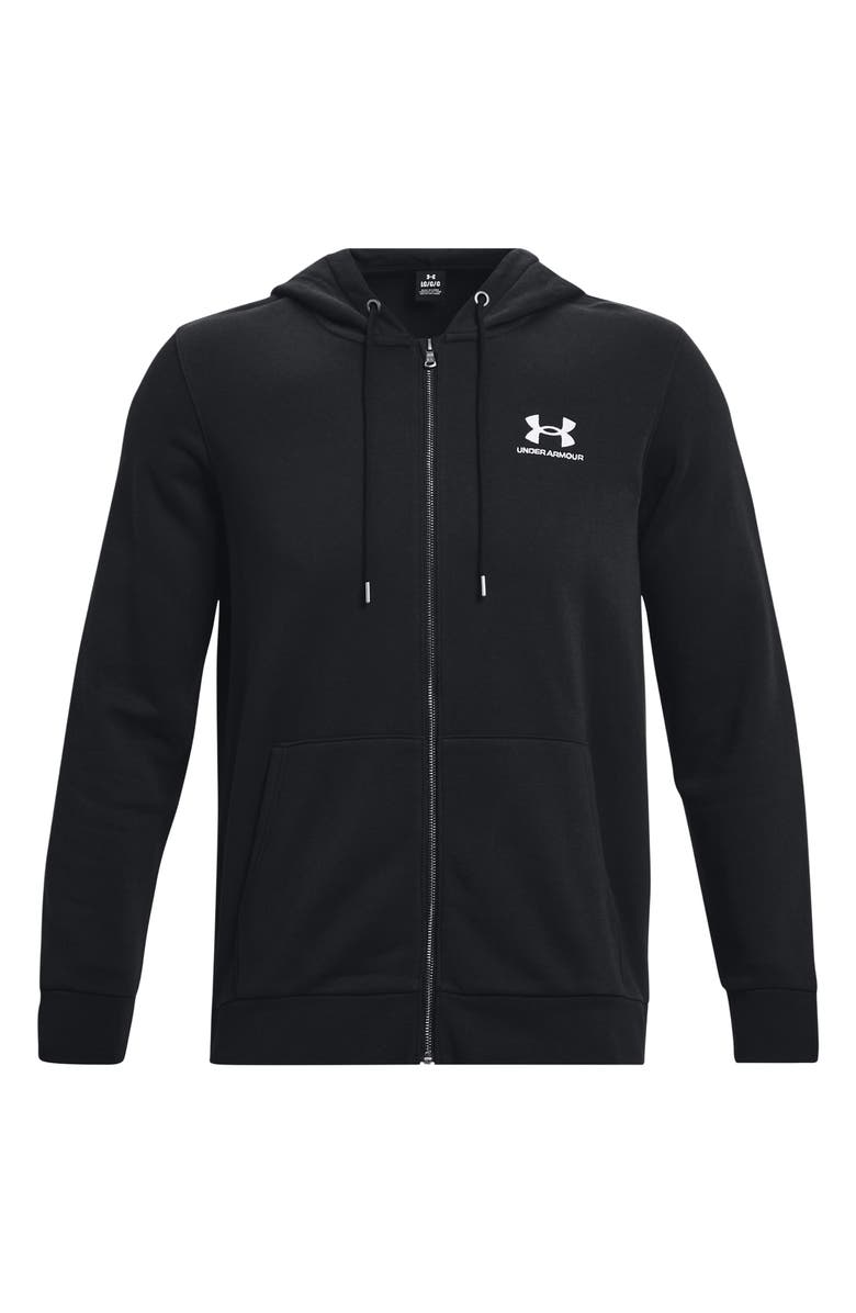 Under Armour Icon Fleece Zip Hoodie, Alternate, color, Black