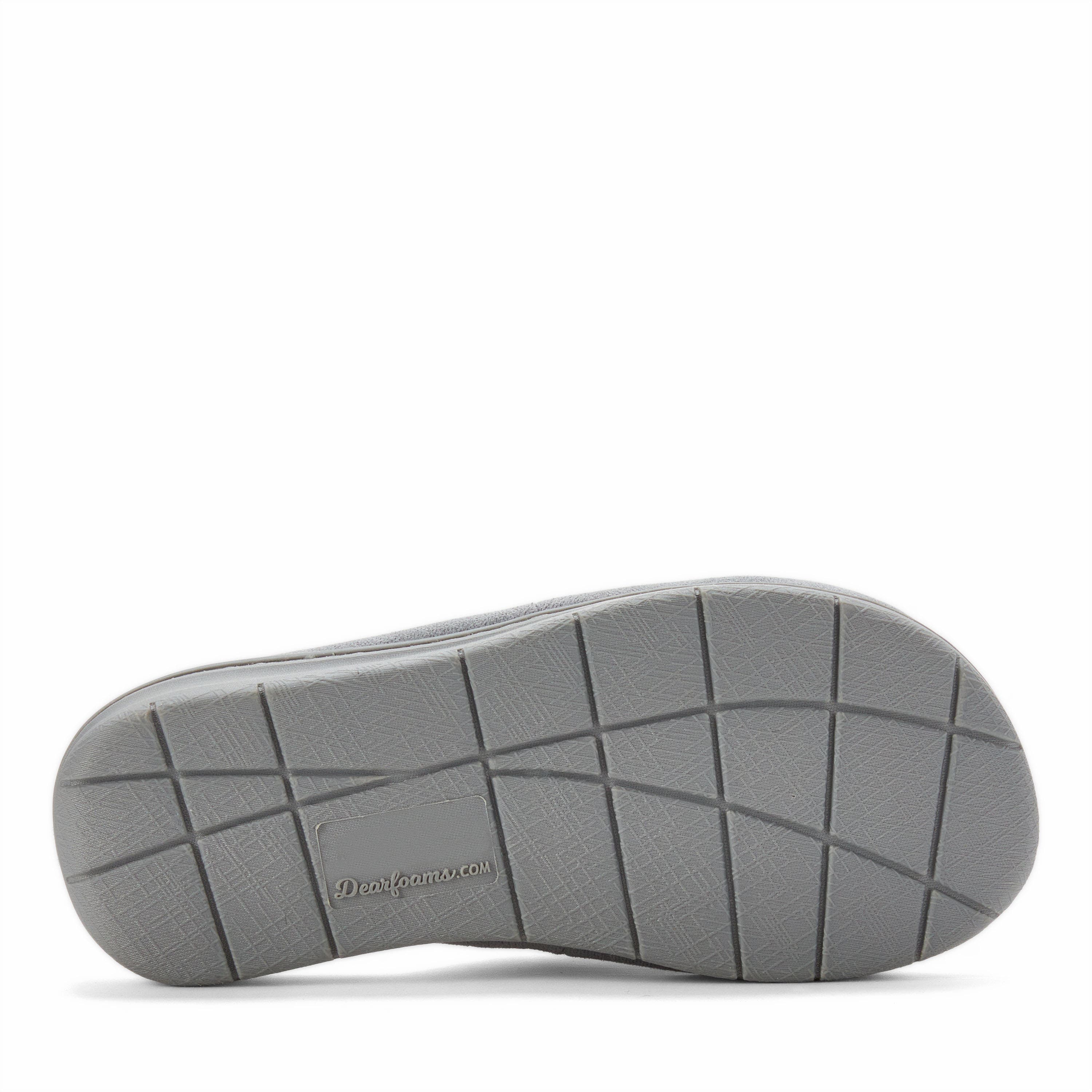 DEARFOAMS Mickey Terry Adjustable Shower Slide Slipper, Alternate, color, Sleet