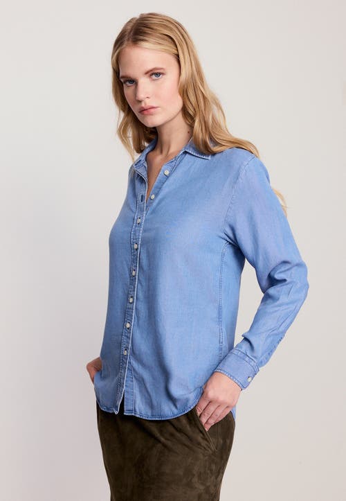 The Shirt By Rochelle Behrens The Denim Shirt In Blue