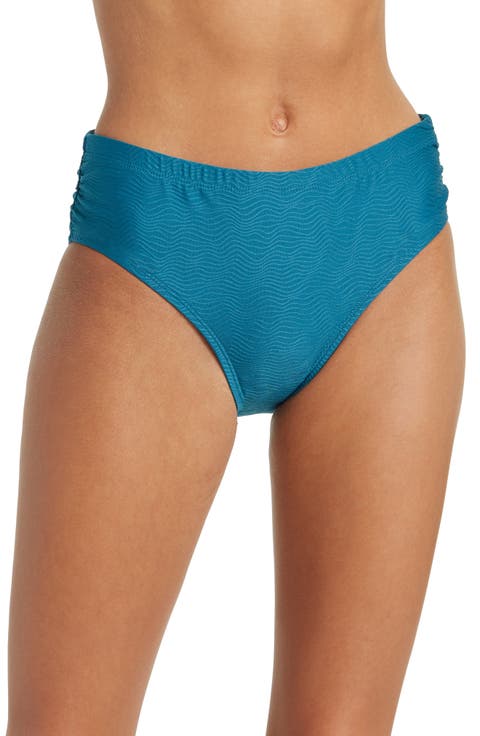 Shirred Side Bikini Bottoms