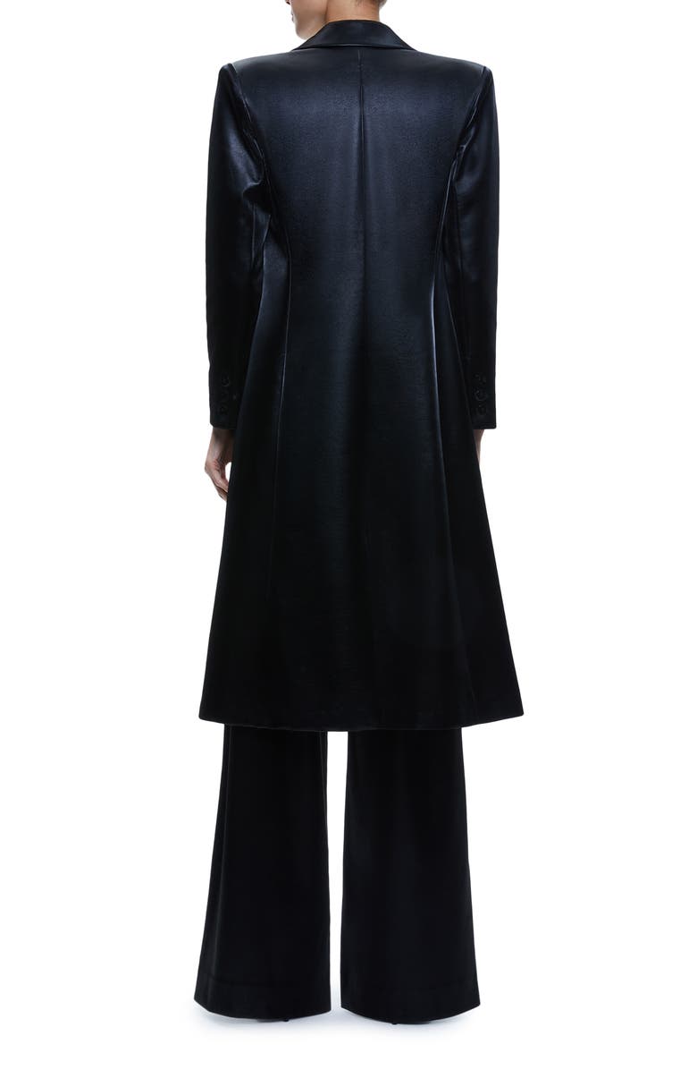 Alice + Olivia Mya Faux Leather Blazer Coat, Alternate, color,