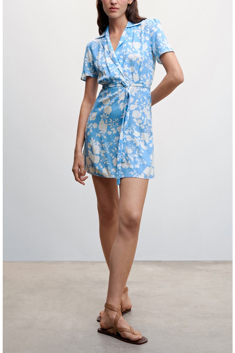 Floral Woven Shirtdress, Alternate, color, NAVY