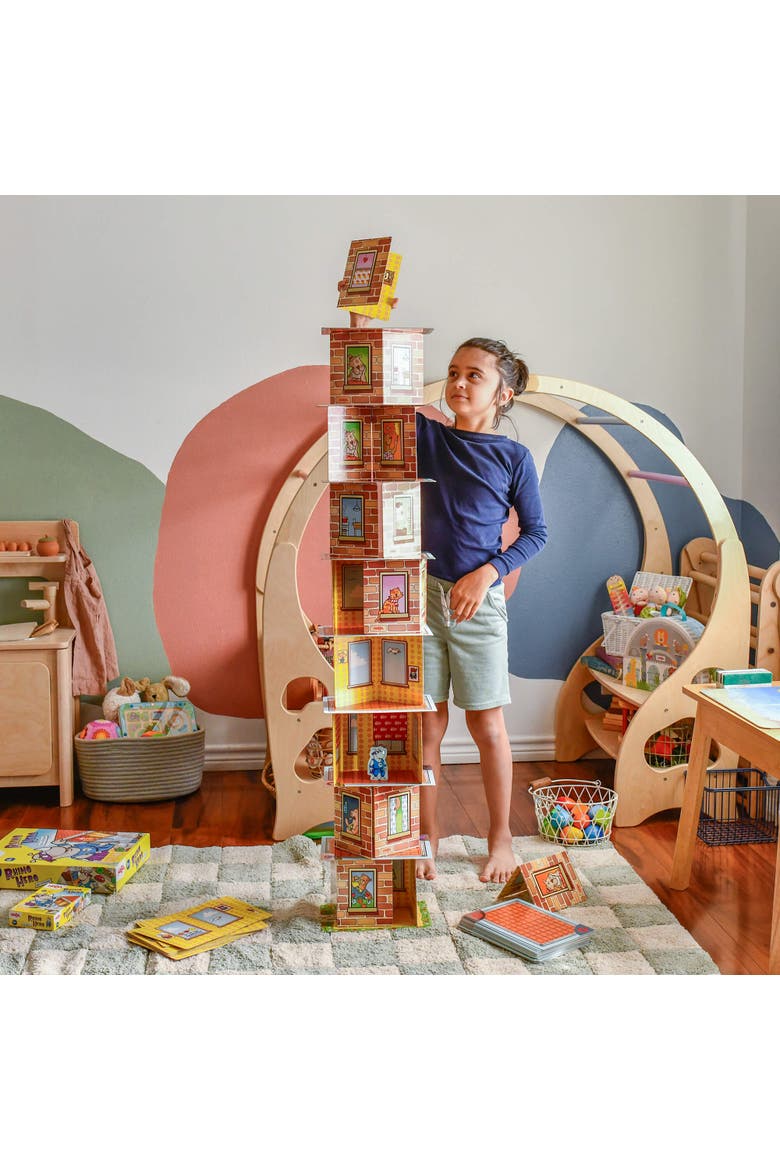 Giant Rhino Hero XXL Stacking Cards Game, Alternate, color, Multi
