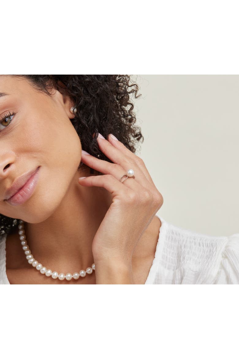 White South Sea Pearl Lana Ring, Alternate, color, White Gold