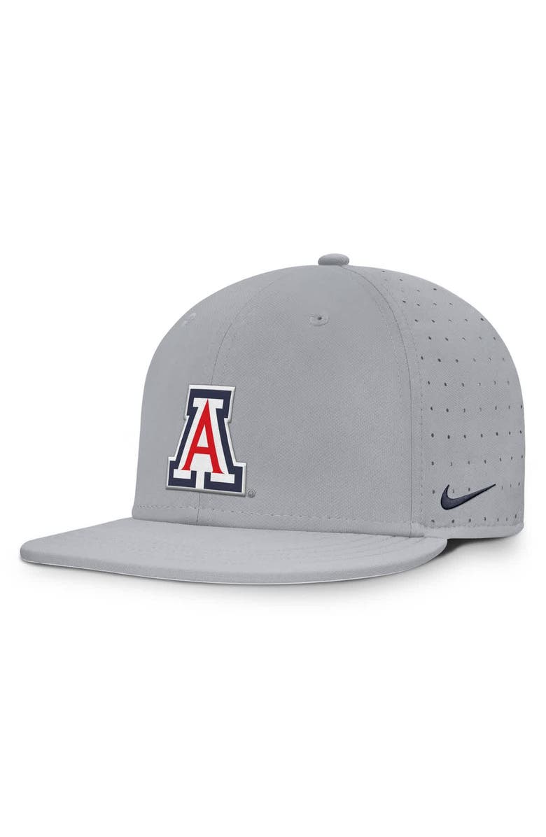 Nike Men's Nike Gray Arizona Wildcats On-Field Dugout True Performance Fitted Hat, Alternate, color, Gray