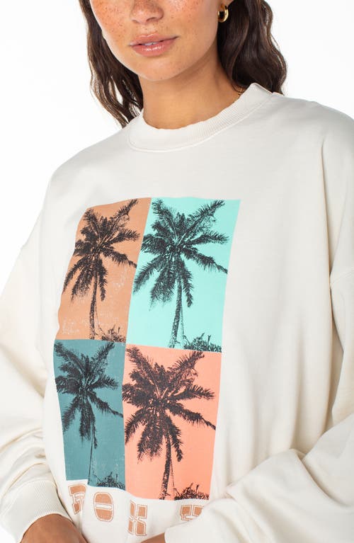 Roxy Lineup Oversized Graphic Sweatshirt