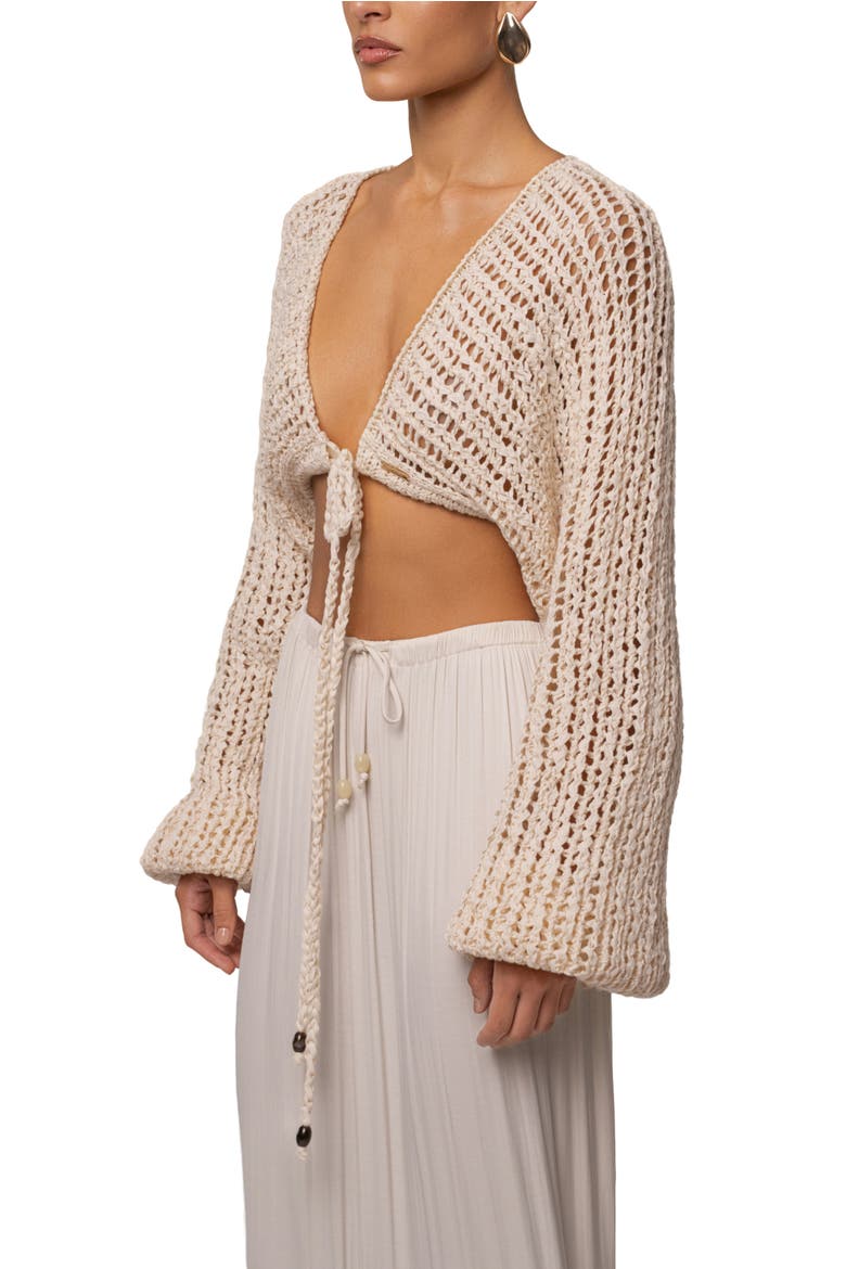 Deep Waters Crochet Top, Alternate, color, Ivory