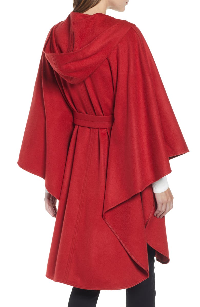 Max Mara Belted Cashmere Poncho, Alternate, color, 