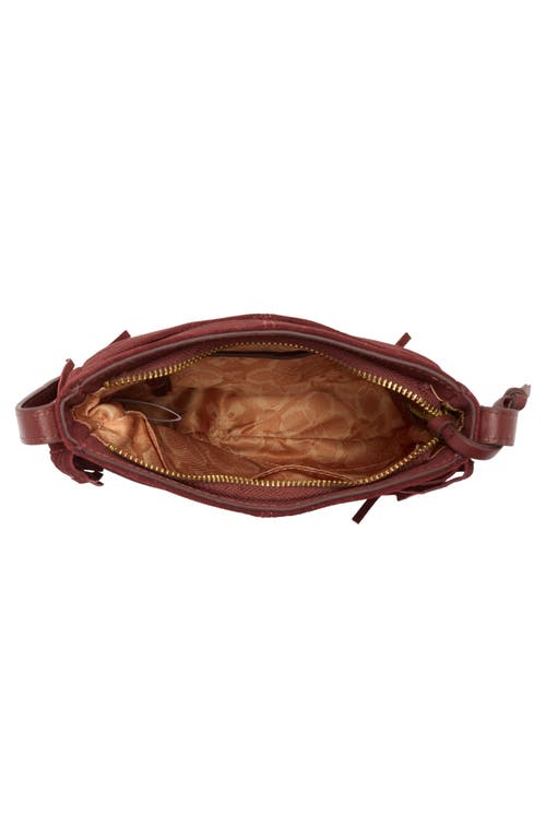 Lucky Brand Bran Nyra Small Fringe Crossbody Bag In Red