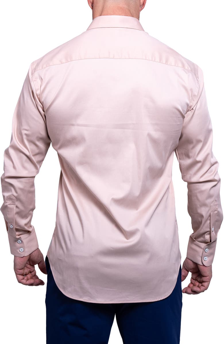 Maceoo Einstein Aristocratluxestretch Button-Up Shirt, Alternate, color, Light Brown
