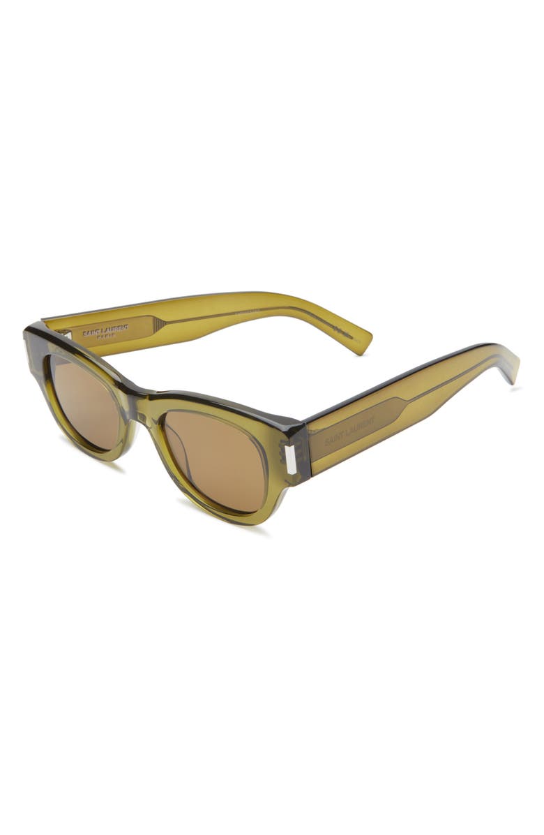 Saint Laurent 49mm Gradient Square Sunglasses, Alternate, color,